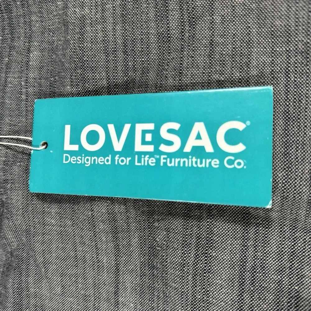 Lovesac Sactional Cover 6 Series Grey Slub Tweed HT6094 NEW